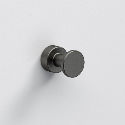 Close up product image of the Origins Living Tecno Project Gunmetal Hook